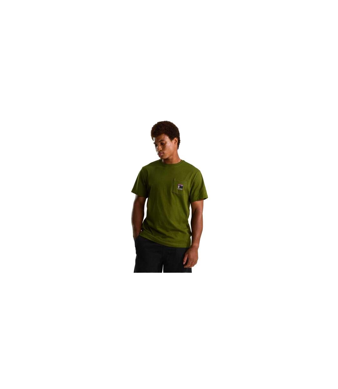 Mens Mountain Pocket T-shirt Woodland Green The North Face-1