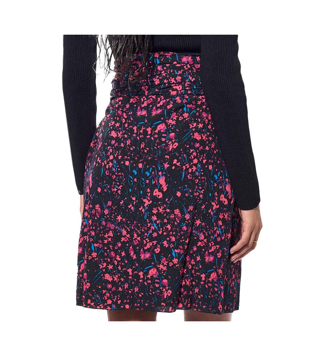 Jupe Noir à fleurs Femme Kaporal Bakar - XS-2