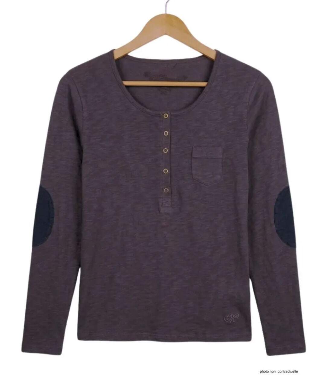 Tee-shirt MAYFLOWER CLOE3G manches longues : le confort urbain en gris ardoise-3