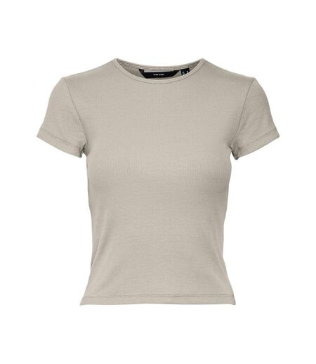 T-shirt beige femme vero moda chloe - m