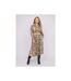 Robe chemise longue motif python et fils dorés IPOVA - Dona X Lisa-1