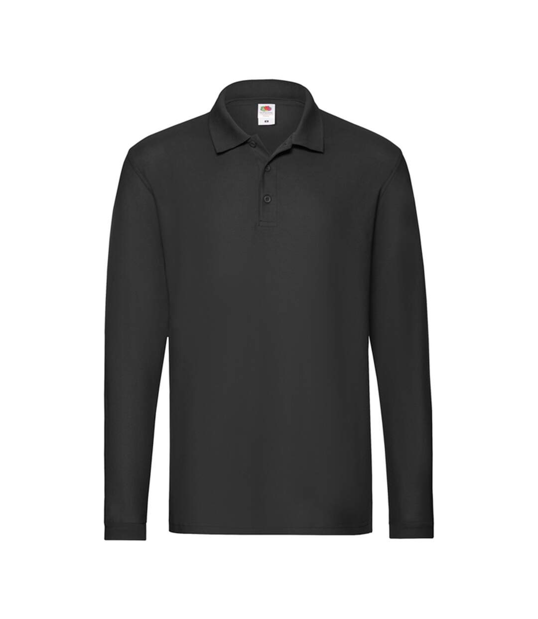 Polo Premium Homme Noir Fruit Of The Loom-1