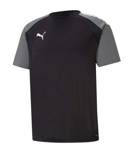 Mens Teampacer Colour Block T-shirt Black Pearl White Puma