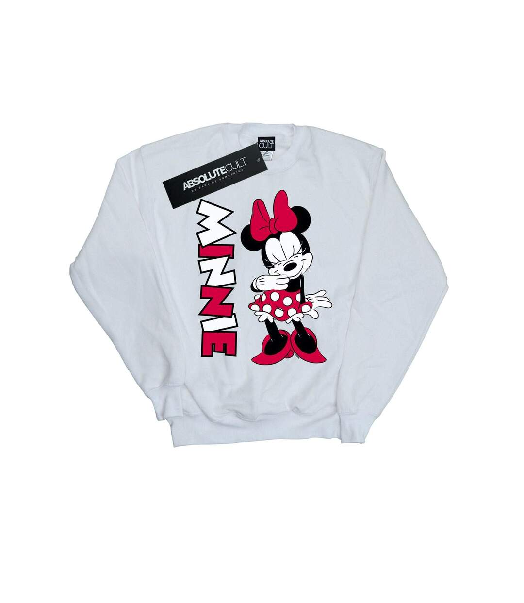 Disney Sweatshirt Giggling Minnie Mouse Femme/Ladies (Blanc) - UTBI27054-1