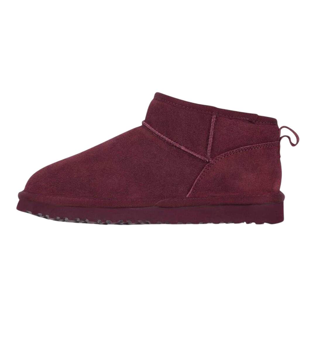 Womens/ladies Leather Snug Fit Boots Burgundy Jack Wills-3