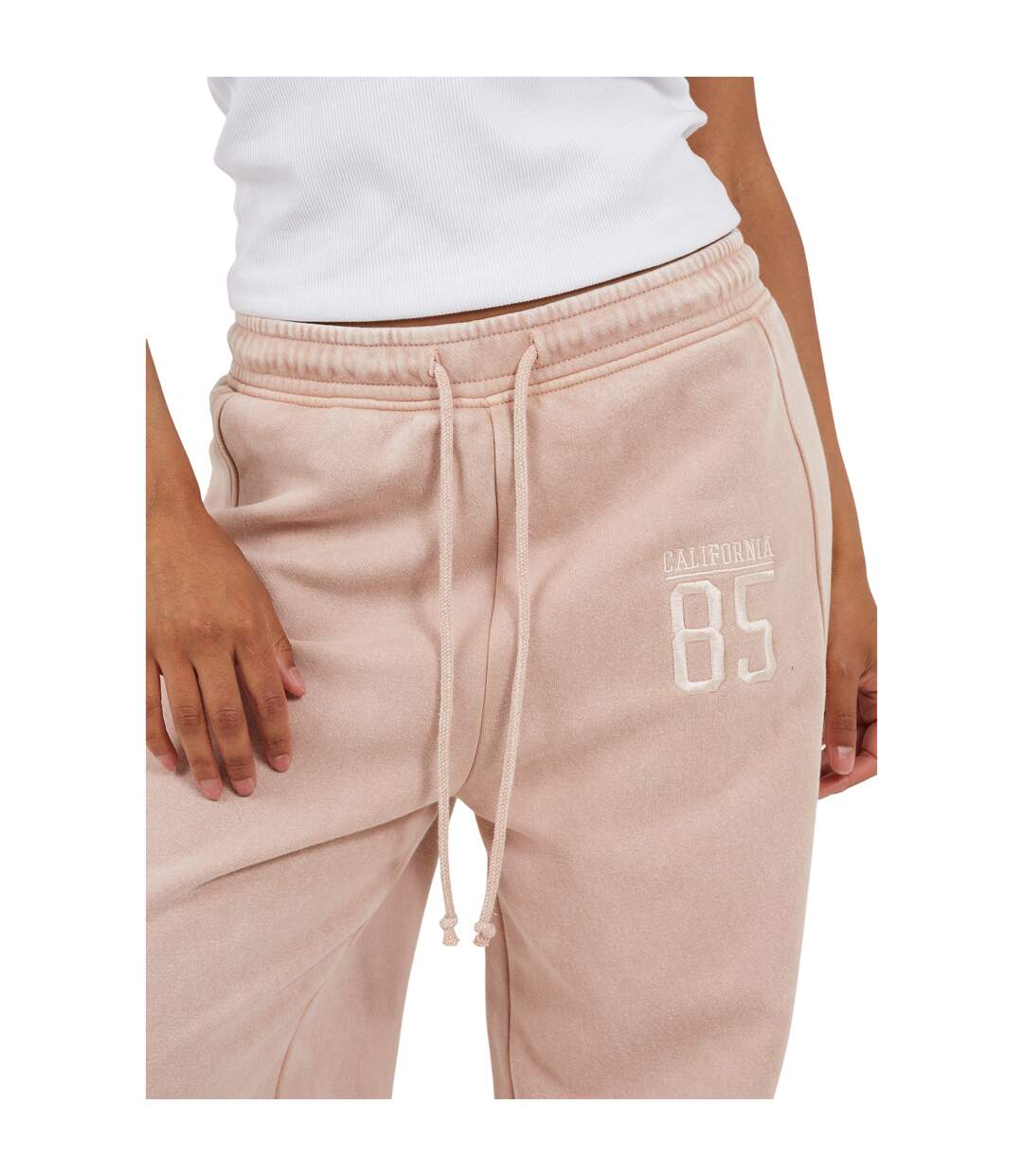 Pantalon De Jogging Motif/style Délavé À L´acide Femme Rose Brave Soul-4