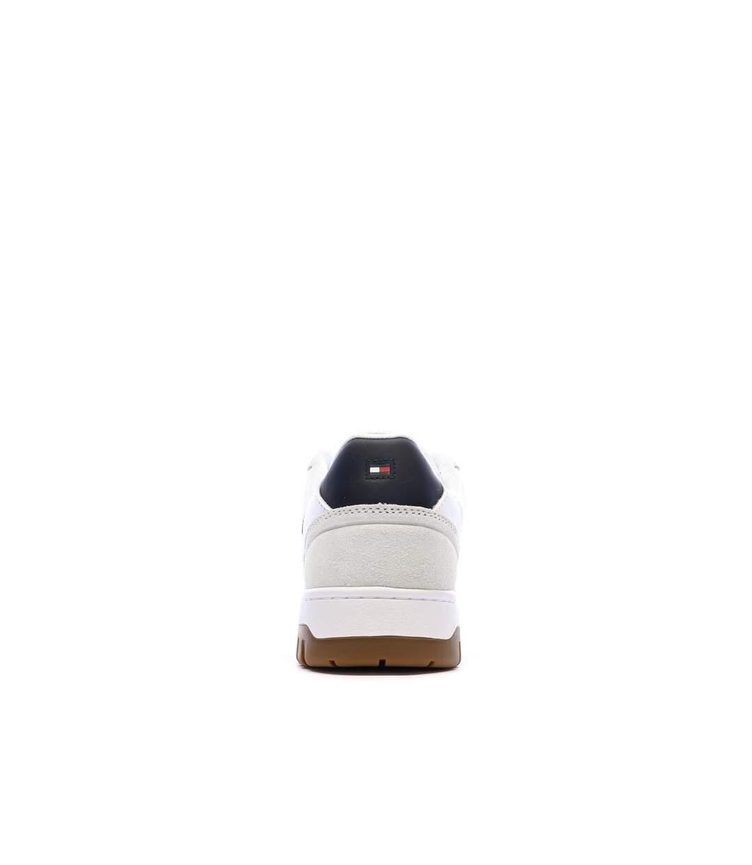 Baskets blanches/marine homme tommy hilfiger core leath-3