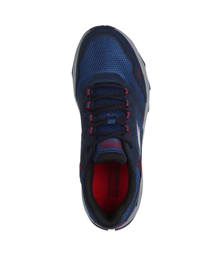 Mens Go Run Trail Altitude 2.0 Marble Rock 3.0 Leather Walking Shoes Navy Red Skechers