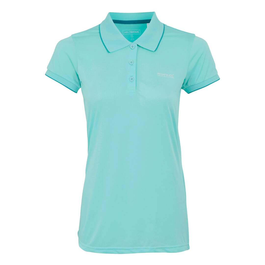 Polo manches courtes remex femme bleu ciel uni Regatta-1