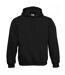 B&c Mens Sweatshirt À Capuche / Hoodie Noir B And C-2