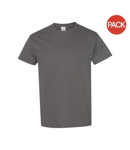 Lot de 5  t-shirts manches courtes hommes gris foncé Gildan