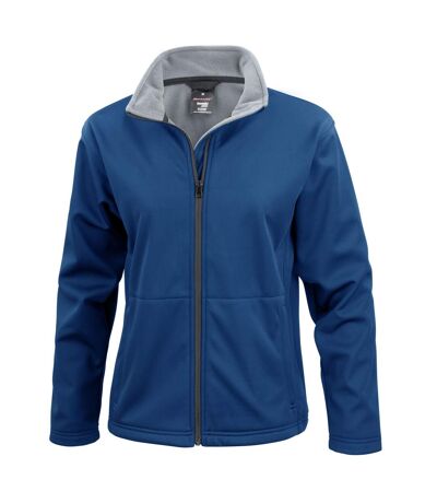 Result Core Womens/Ladies Soft Shell Jacket (Navy)