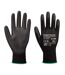 Unisex adult a128 pu palm grip gloves xxs black Portwest