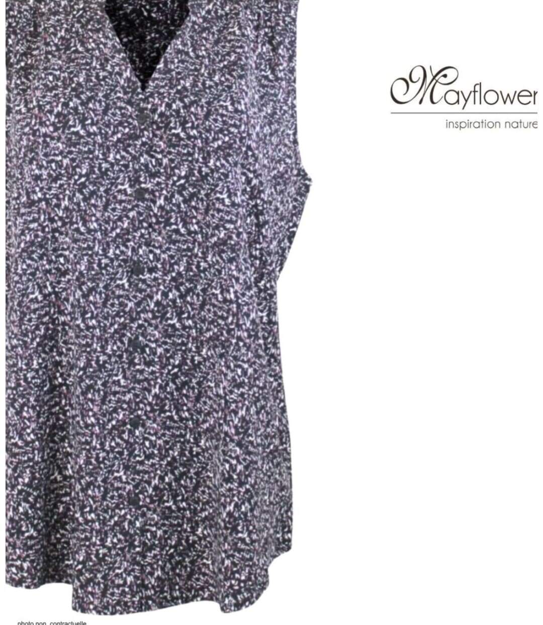 MAYFLOWER VODKA1 Chemisier sans manches – La fluidité de la viscose pour un look estival chic-4