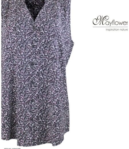 MAYFLOWER VODKA1 Chemisier sans manches – La fluidité de la viscose pour un look estival chic