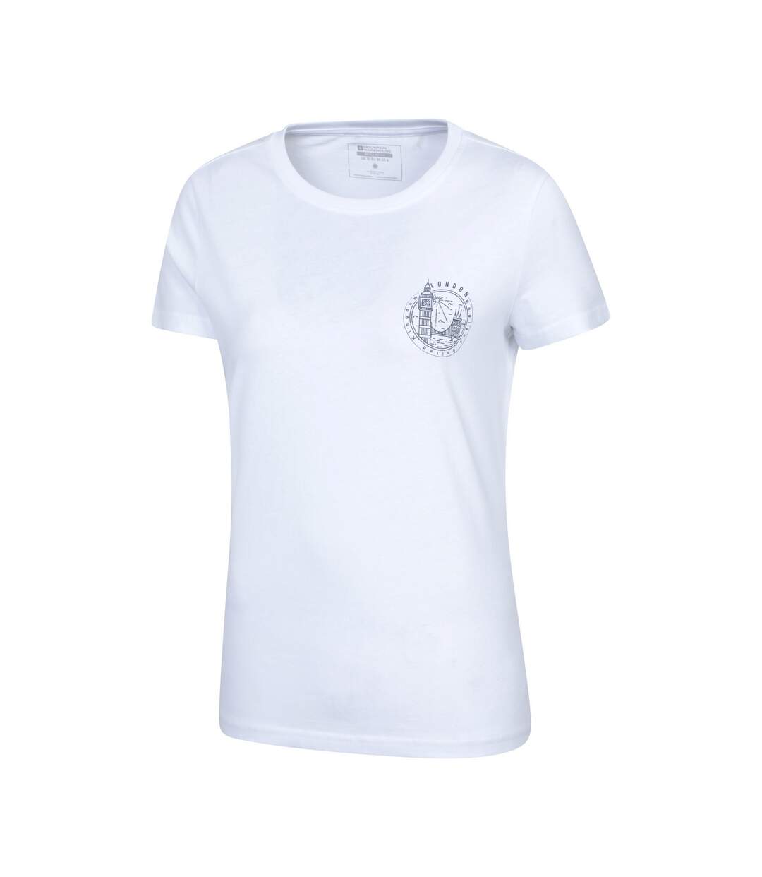 Womens/ladies London Short-sleeved T-shirt White Mountain Warehouse-4