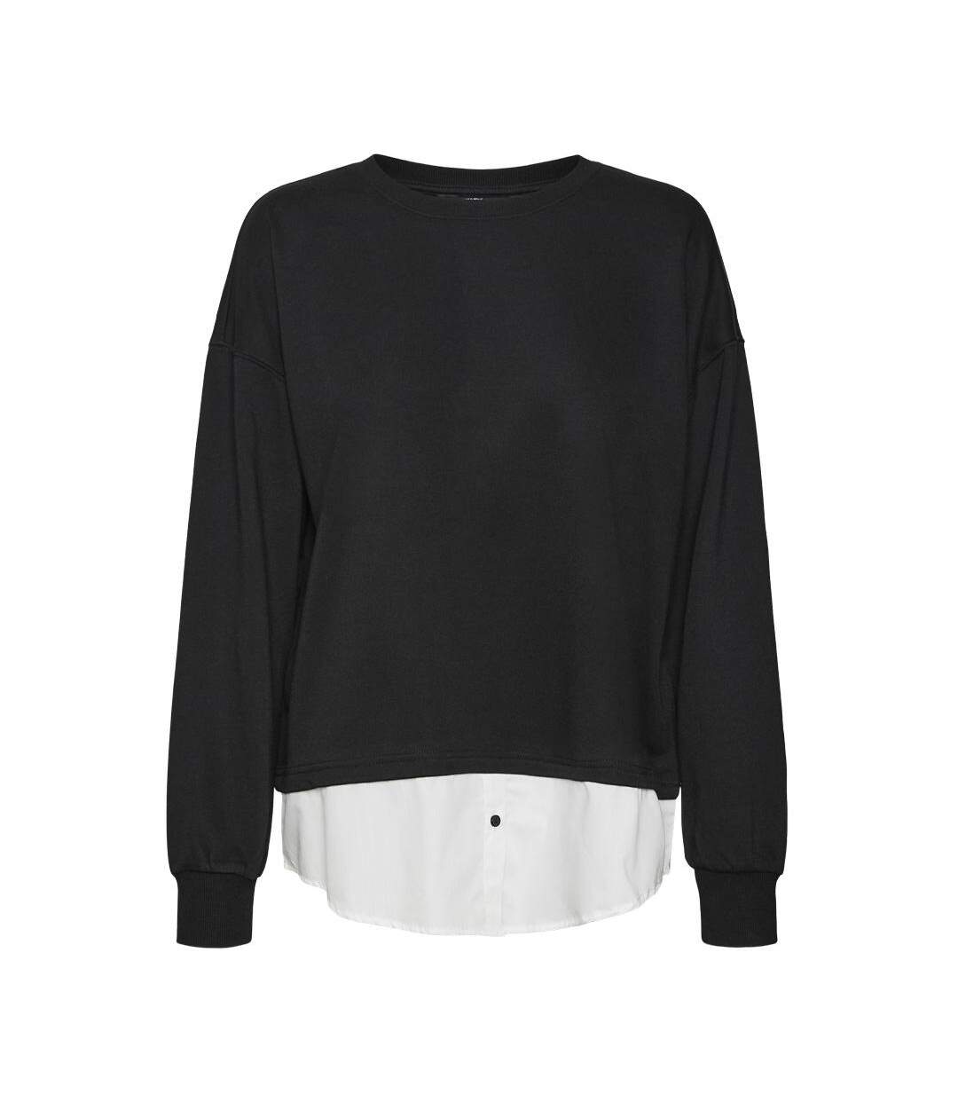 Sweat noir femme vero moda yoyo - l-3