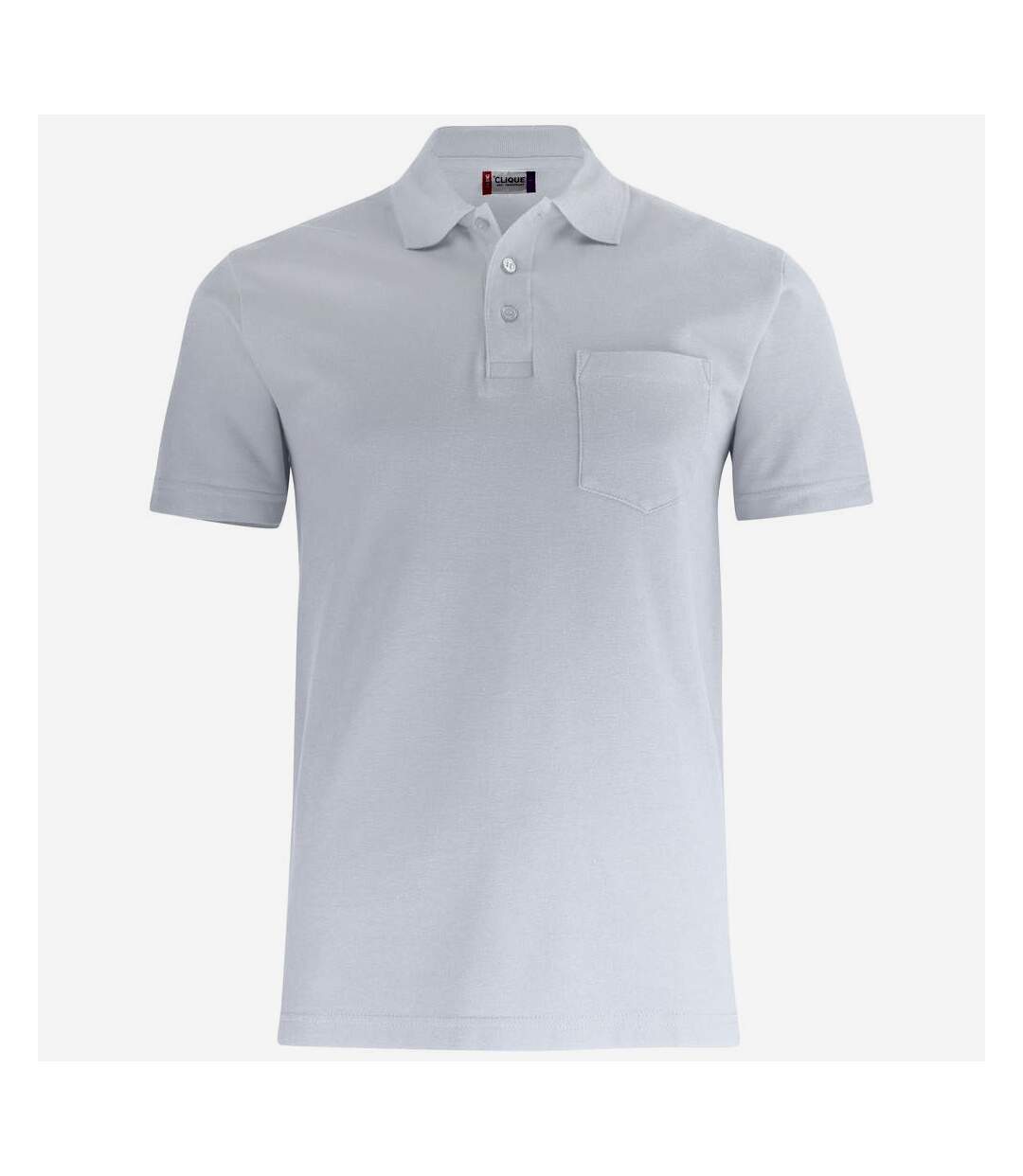 Polo Basic Adulte Blanc Clique-1
