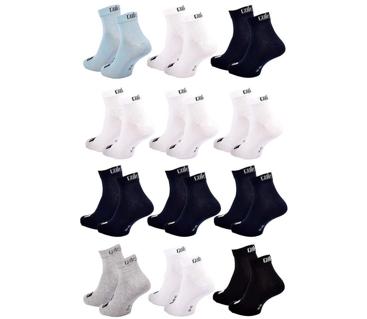 Chaussettes QUICKSILVER QUARTER Pack de 12 Paires MULTI62QQ-3