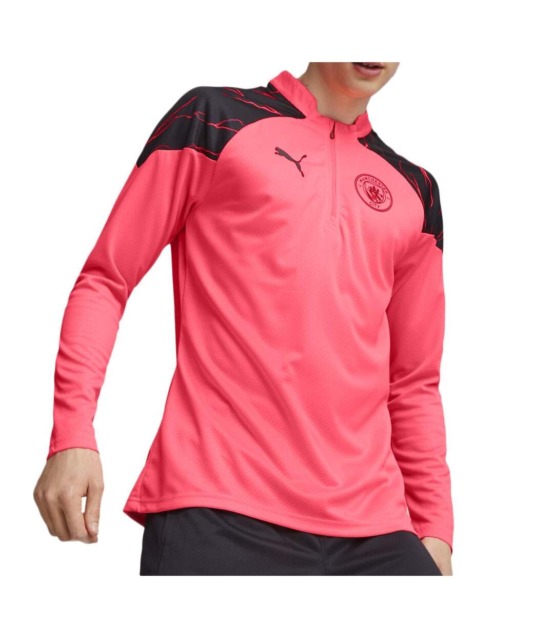 Manchester City Sweat 1/4 Zip Rose Homme Puma 2024 - L-1