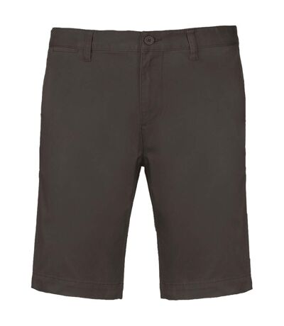 Bermuda chino homme - K750 - gris foncé