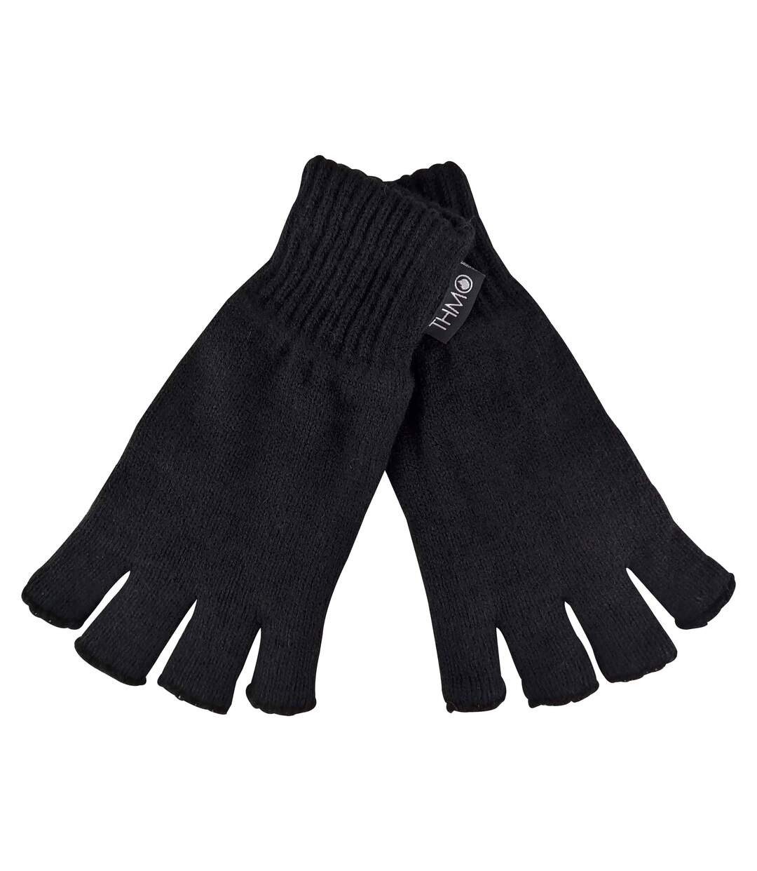 THMO Mens Fleece Insulated Fingerless Gloves L/XL-2