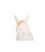 Tirelire Enfant Lapin 22cm Blanc