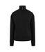 Womens/ladies Quarter Zip Sweatshirt Black USA Pro-2
