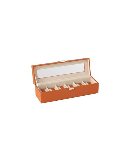 Boîte à Montres 6 Compartiments Ericka 34cm Cognac