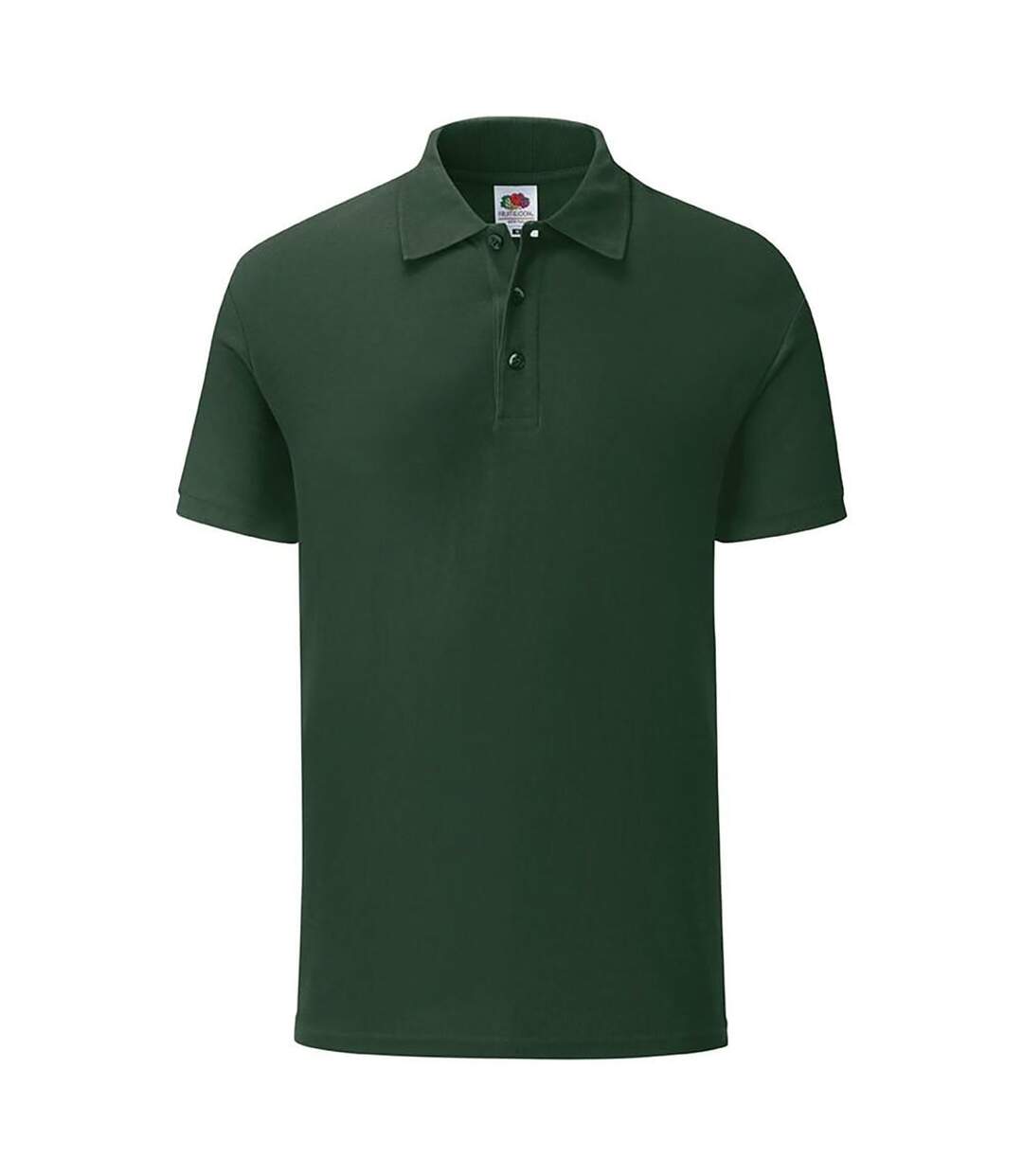 Polo Manches Courtes Homme Vert Bouteille Fruit Of The Loom-1