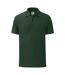 Polo Manches Courtes Homme Vert Bouteille Fruit Of The Loom-1
