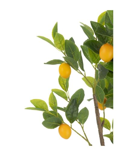 Plante Artificielle en Pot Citronnier 130cm Vert