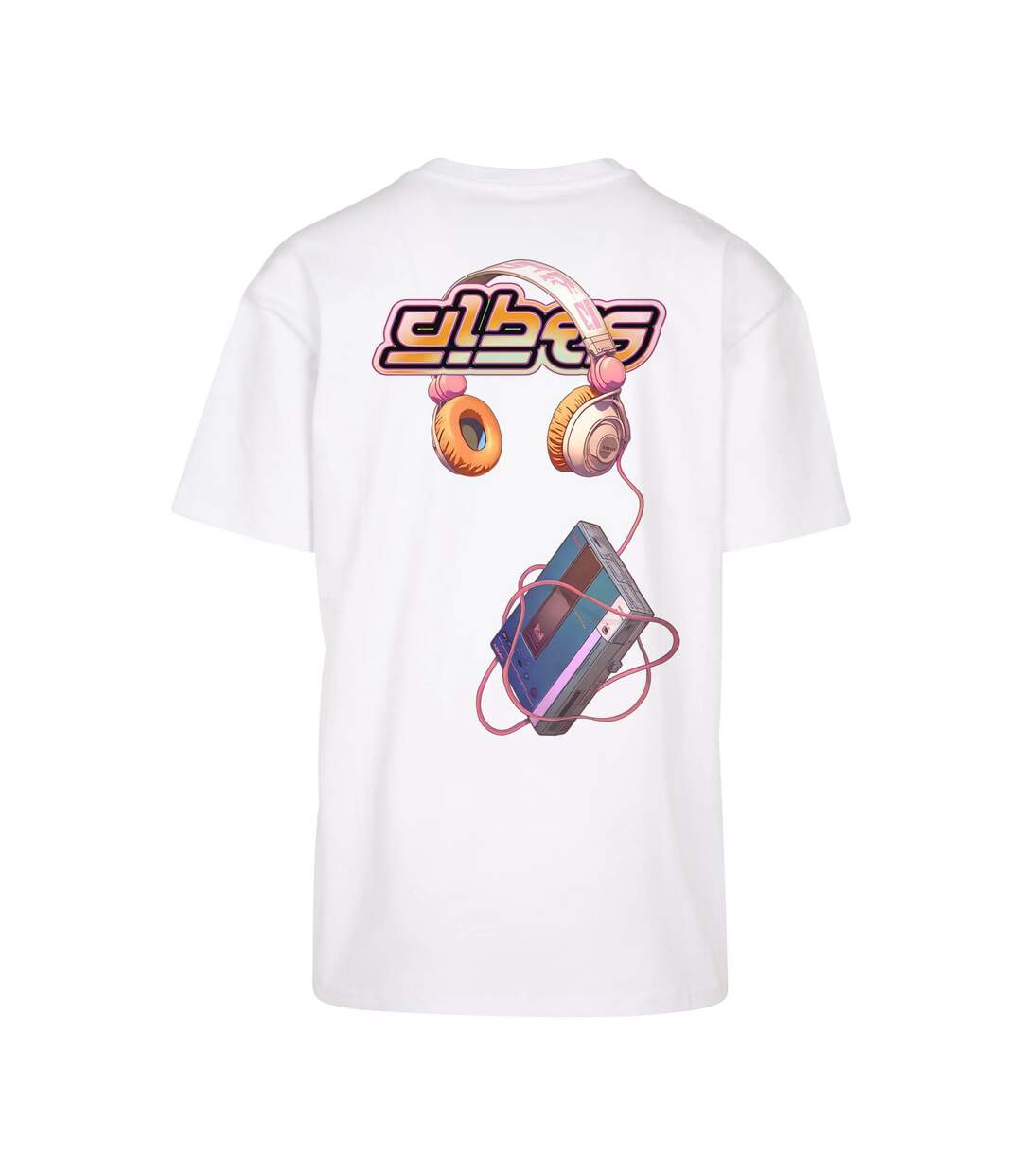 Mens K-pop Heavyweight Oversized T-shirt Blanc Mister Tee-2