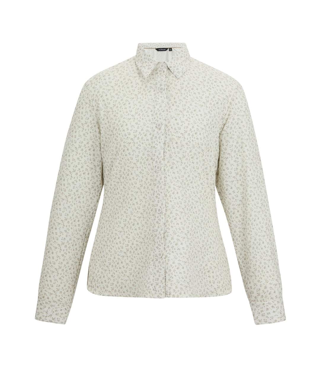Chemisier Manches Longues Voyage Motif/style Pétale Femme Blanc Cassé Regatta-2