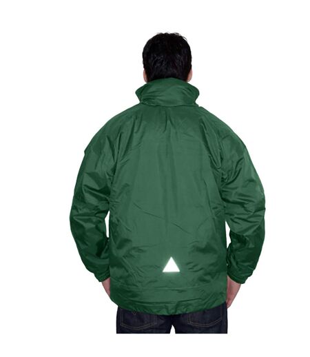 Mens 3 in 1 zip and clip stormdri waterproof windproof jacket bottle green Result