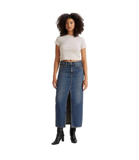Jupe Longue Femme Bleu Foncé Levis