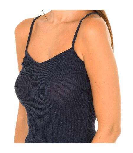 Thin strap top with ribbed fabric 3Y5H2A-5M1WZ women
