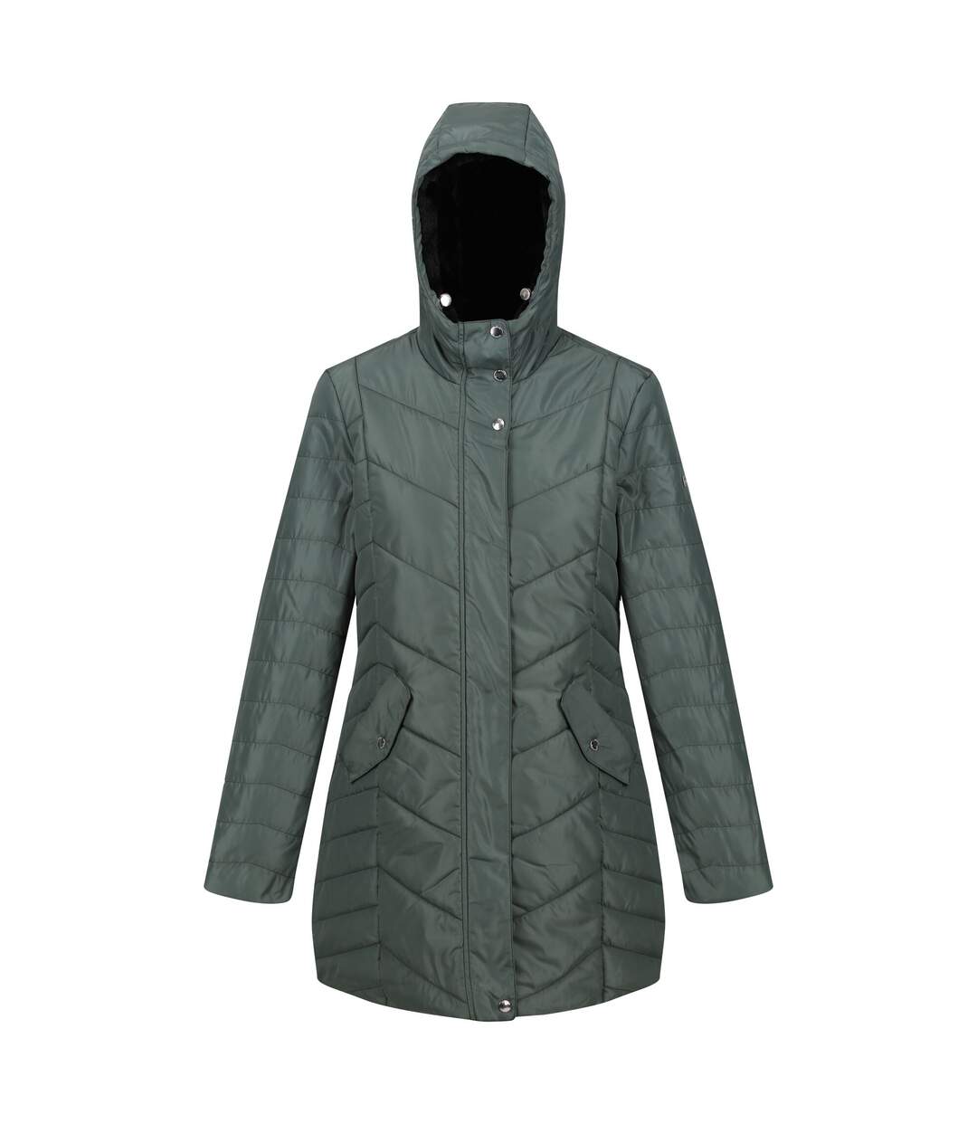 Doudoune À Capuche Panthea Femme Vert Forêt Foncé Regatta-1