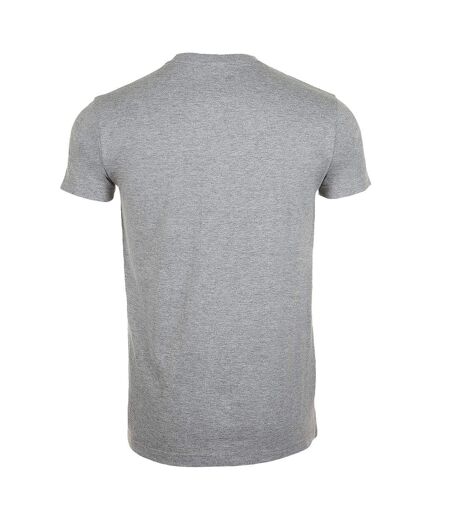 SOLS Mens Imperial Slim Fit Short Sleeve T-Shirt (Grey Marl) - UTPC507