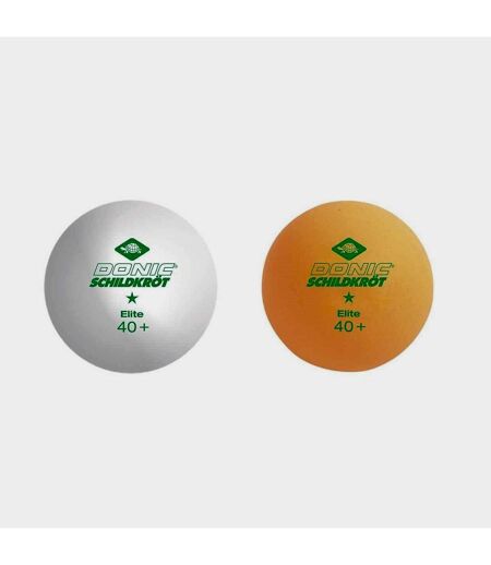 Donic-Schildkroet 1-Star Elite Table Tennis Balls (Pack of 6) (White/Yellow/Green) (One Size) - UTMQ182