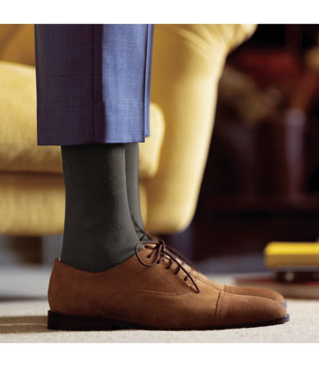 3 Pack Mens Plain and Patterned Bamboo Socks - Soft Breathable Everyday Comfort-4