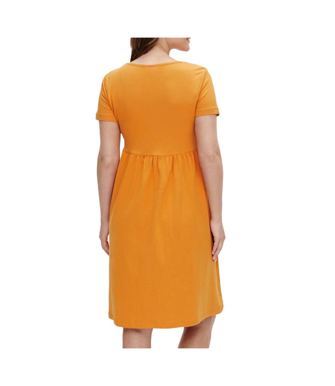 Robe Orange Femme Mamalicious Sandra - L-2