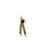 Womens/ladies Toggle Waist Cargo Trousers Khaki Green Missy Empire-1