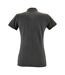 SOLS Womens/Ladies Perfect Pique Short Sleeve Polo Shirt (Charcoal Marl)