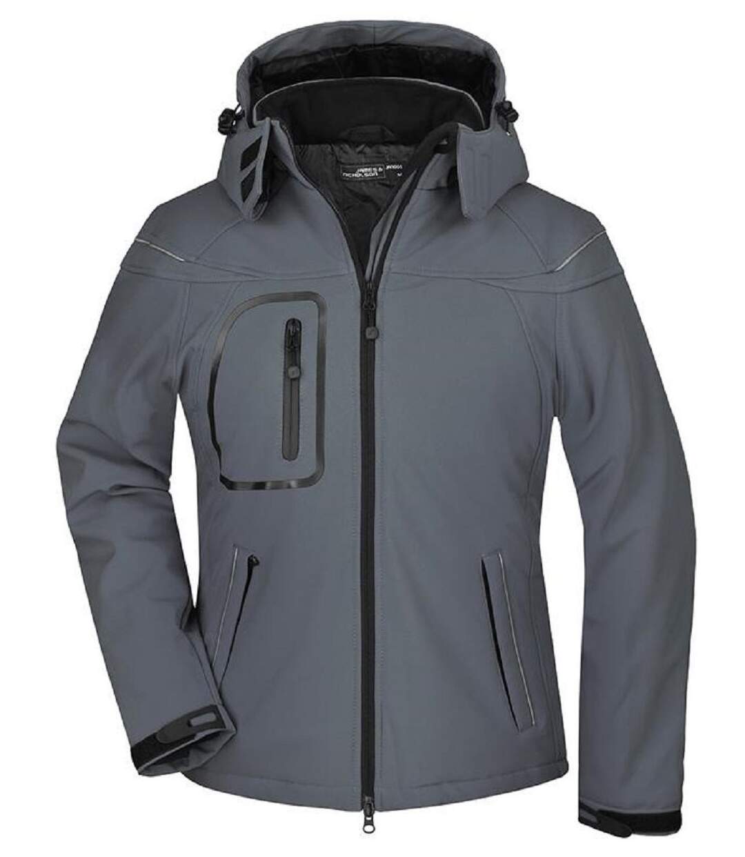 Veste softshell hiver Femme - JN1001 - Gris carbone-1