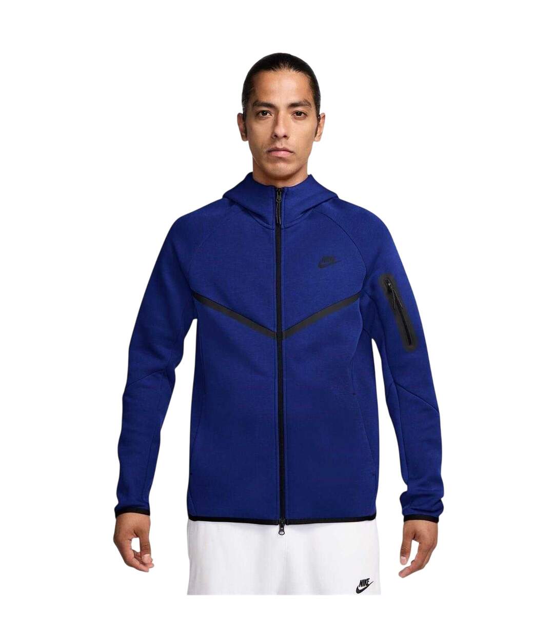 Mens Tech Chevron Full Zip Hoodie Royal Blue Nike-1