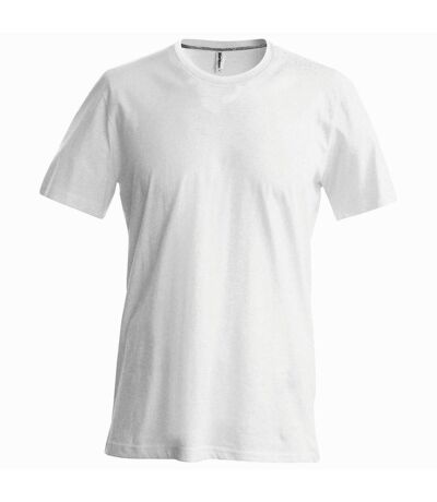 Kariban Mens Slim Fit Short Sleeve Crew Neck T-Shirt (White) - UTRW706