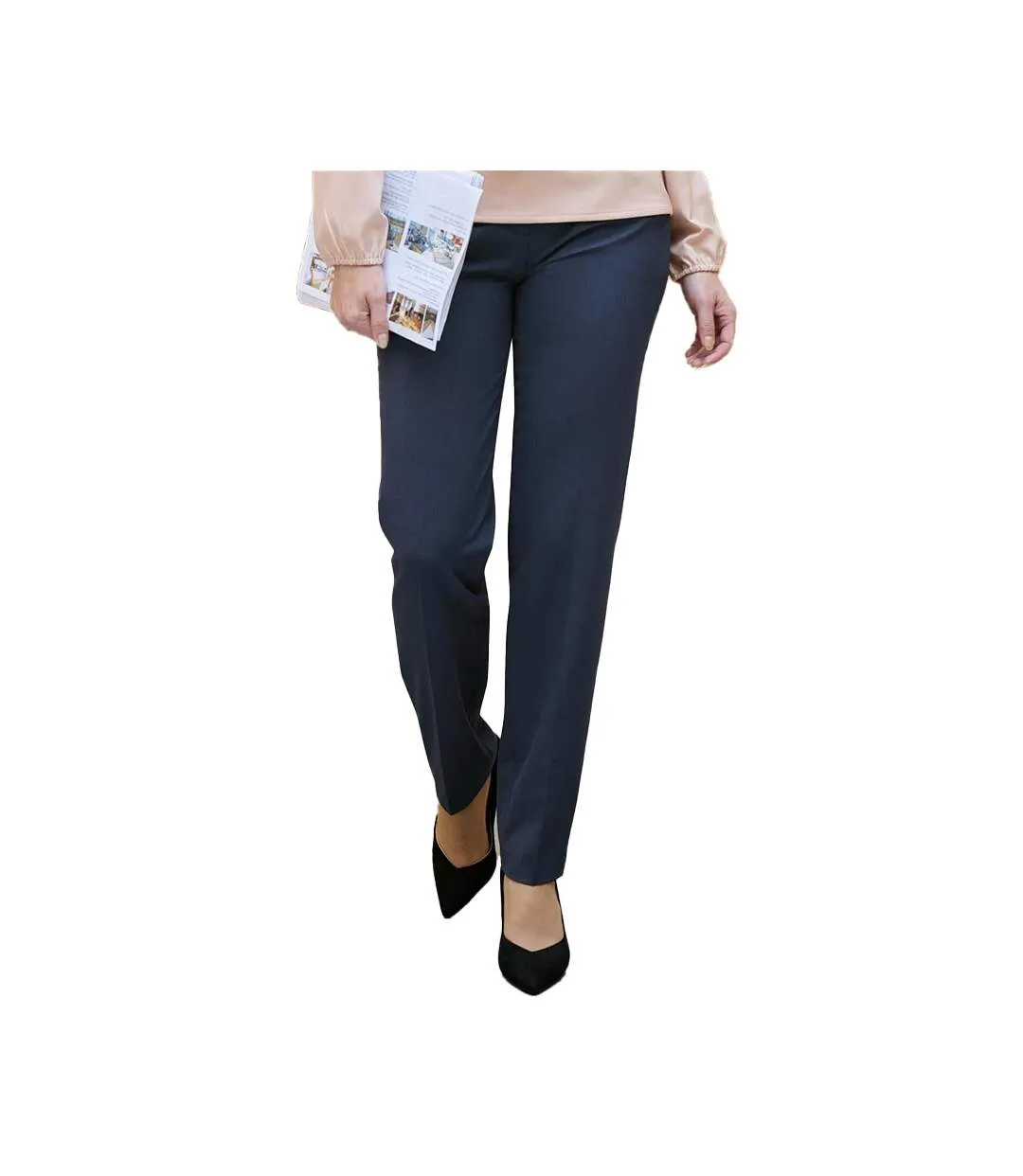 Pantalon Eleanor Femme Bleu Denim Brook Taverner-2