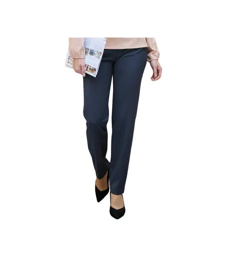 Pantalon Eleanor Femme Bleu Denim Brook Taverner