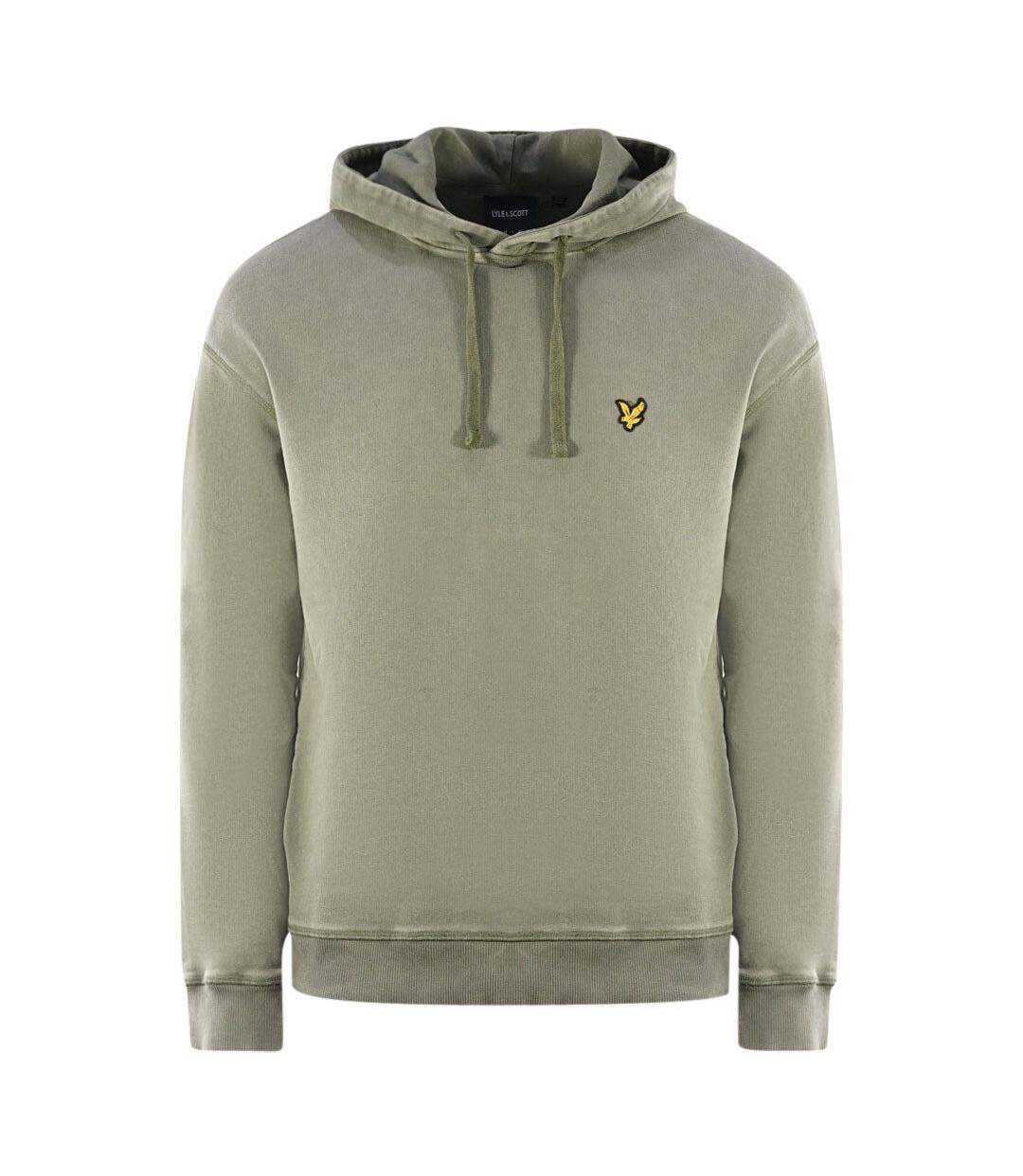 Mens Logo Hoodie Green Lyle & Scott-1